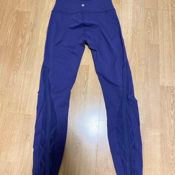 Lululemon minimalist tight hero blue leggings mesh - Picture 2 of 2